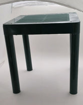 14 Inch Square Plastic Table Stackable Indoor Outdoor 14 Inch High Resin Recyclable For Shelving