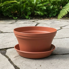 7 inch bowl planter with saucer