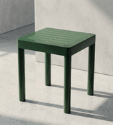 14 Inch Square Plastic Table Stackable Indoor Outdoor 14 Inch High Resin Recyclable For Shelving