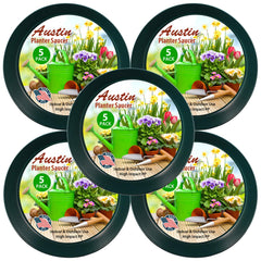 Austin Planter Plant Saucer Hunter Green Colored Polypropylene -Indoor/Outdoor -Made in USA