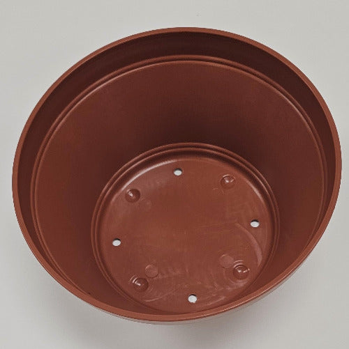 Austin Planter Plastic Flower Pot with Saucer over 6 inch