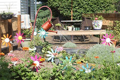 Spinning Daisy, 3 sizes, various colors.