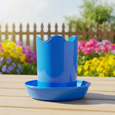 Austin Planter 2 inch Wavy with Saucers 5 Pack Sea Blue