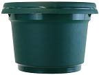 Austin Planter Plastic Flower Pot with Saucer over 6 inch