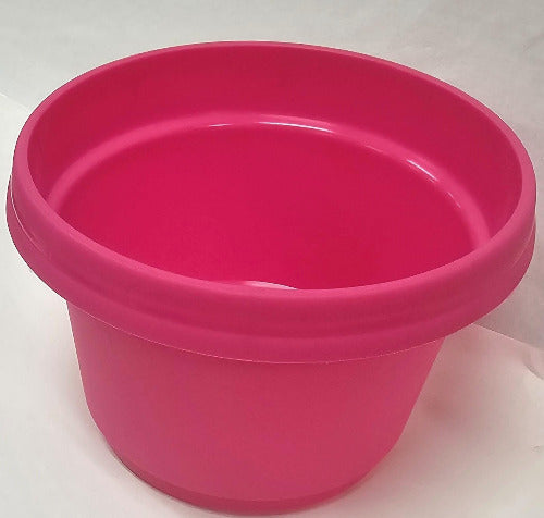 Austin Planter Plastic Flower Pot with Saucer over 6 inch