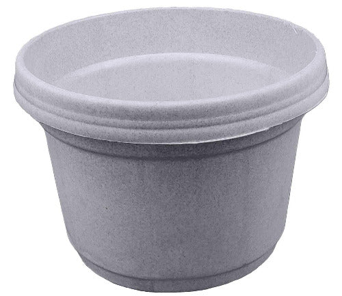 Austin Planter Plastic Flower Pot with Saucer over 6 inch