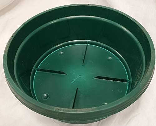 Austin Planter Plastic Flower Pot with Saucer over 6 inch