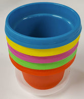 Austin Planter Plastic Flower Pot with Saucer over 6 inch