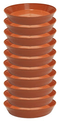 Austin Planter Plant Saucer Terra Cotta Colored Polypropylene -Indoor/Outdoor -Made in USA