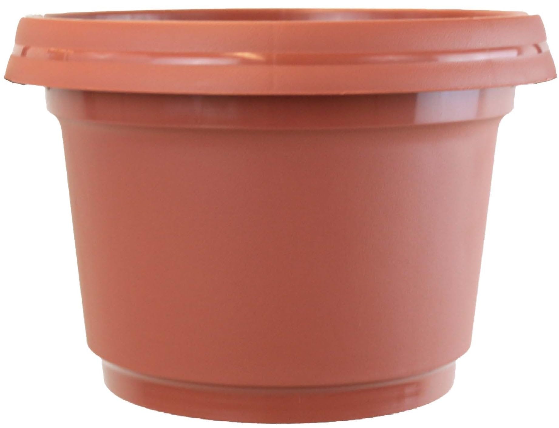 Austin Planter Plastic Flower Pot with Saucer over 6 inch