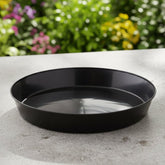 Austin Planter Plant Saucer Black Colored Polypropylene -Indoor/Outdoor -Made in USA