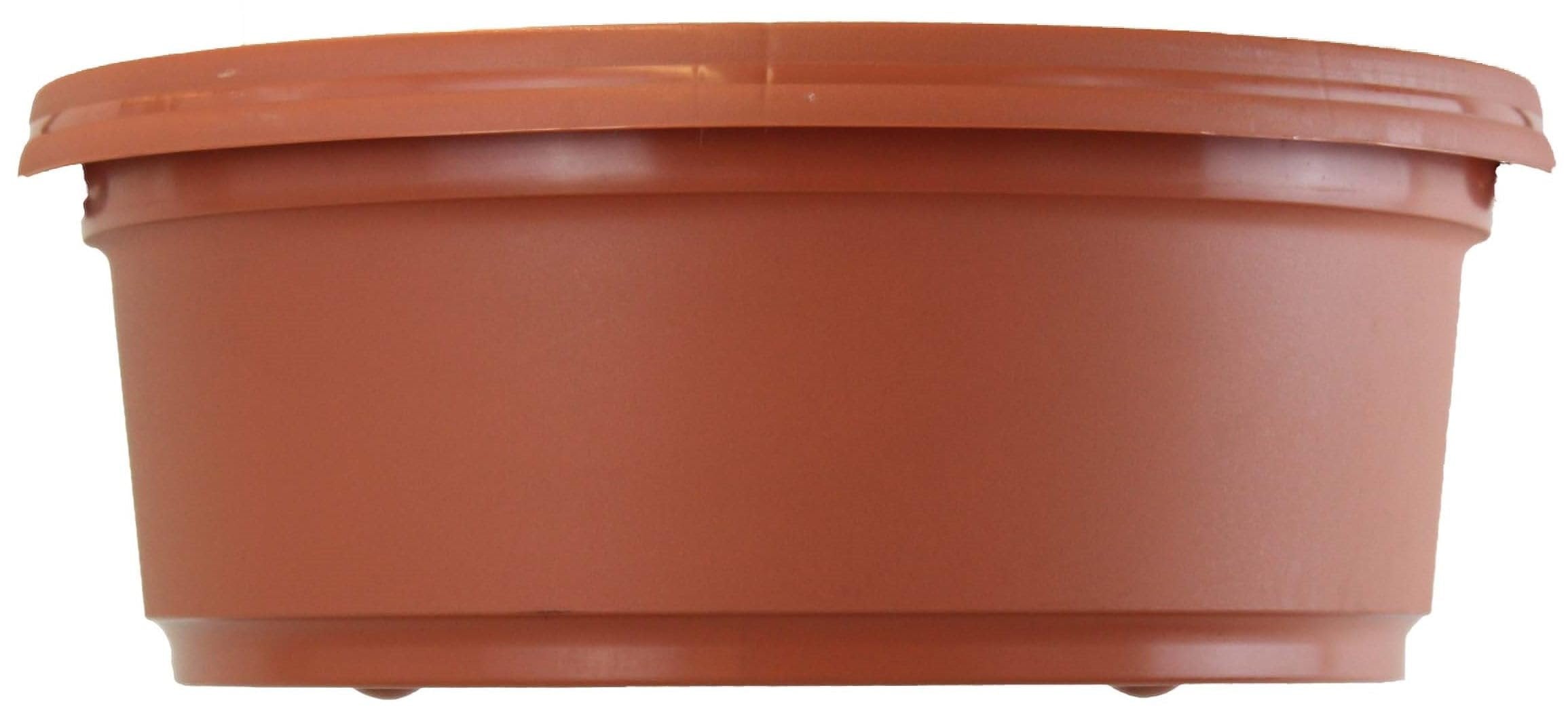 Austin Planter Plastic Flower Pot with Saucer over 6 inch