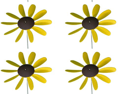 Spinning Daisy, 3 sizes, various colors.