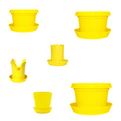 12-Piece Flower Pot and Saucer Set, (2"–12")
