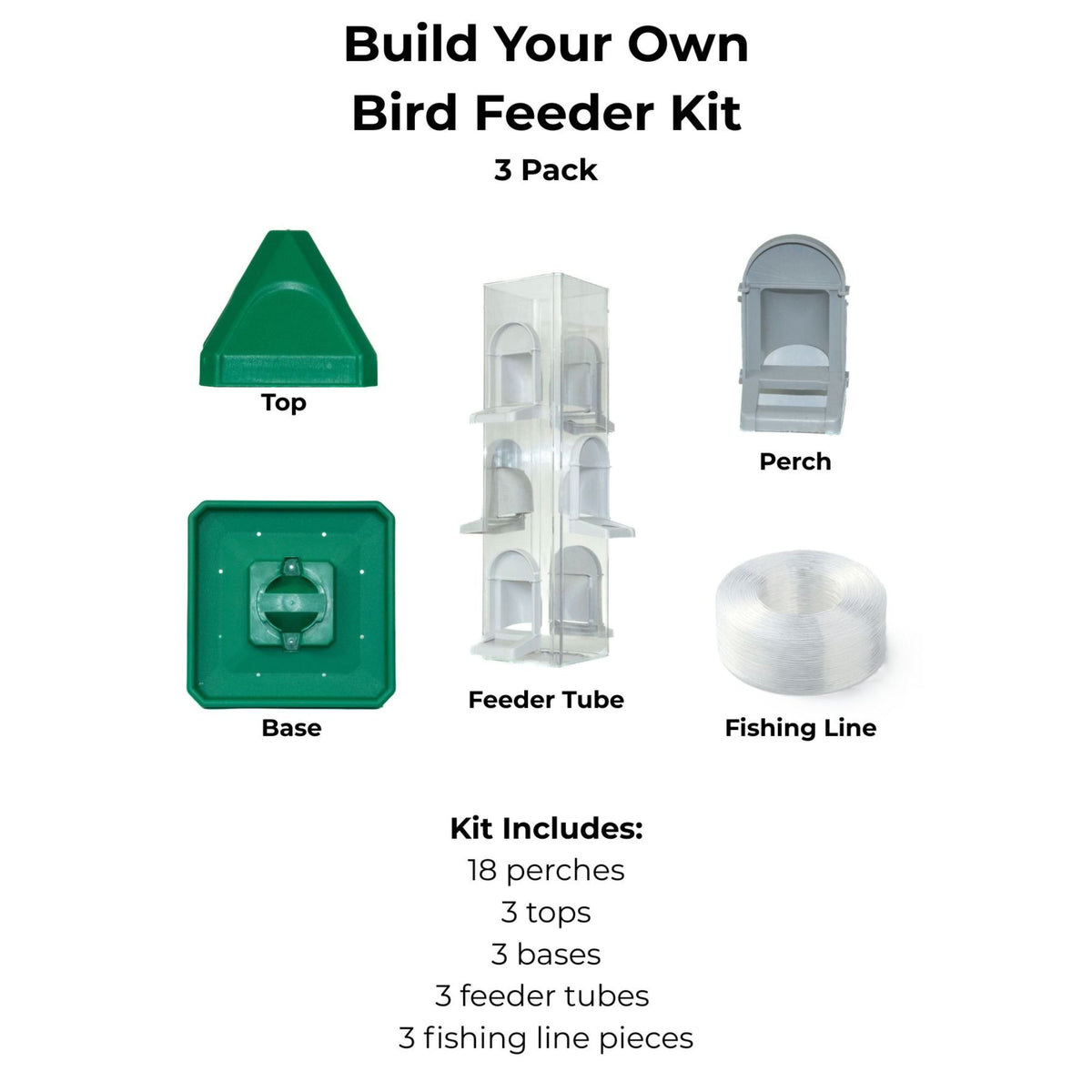 Build Your Own Bird Feeder Kit - 3 Pack