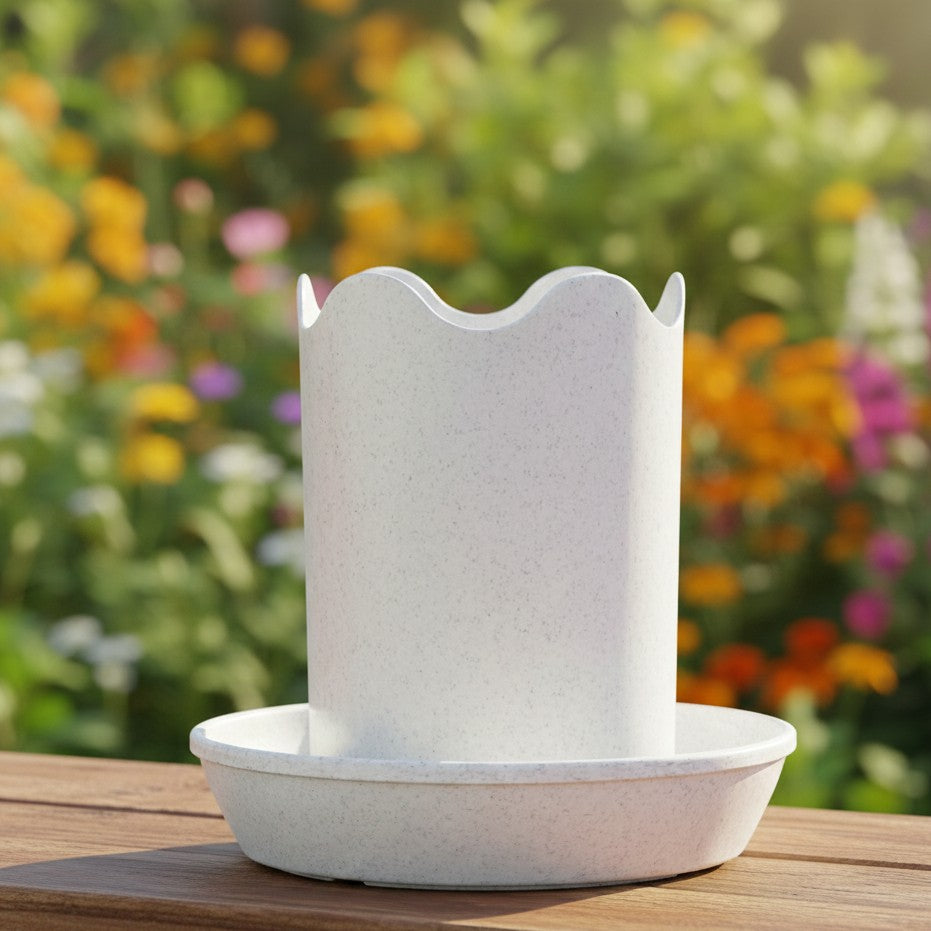 Austin Planter - Multi Size & Color Plastic Flower Pot, Seedling & Nursery Planter with Saucers