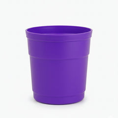 Austin Planter Plastic Flower Pots with Saucers, 4 inch, Purple, 5 Pack, s Planter, Nursery Planter, Colorful Flower Pots with Saucers