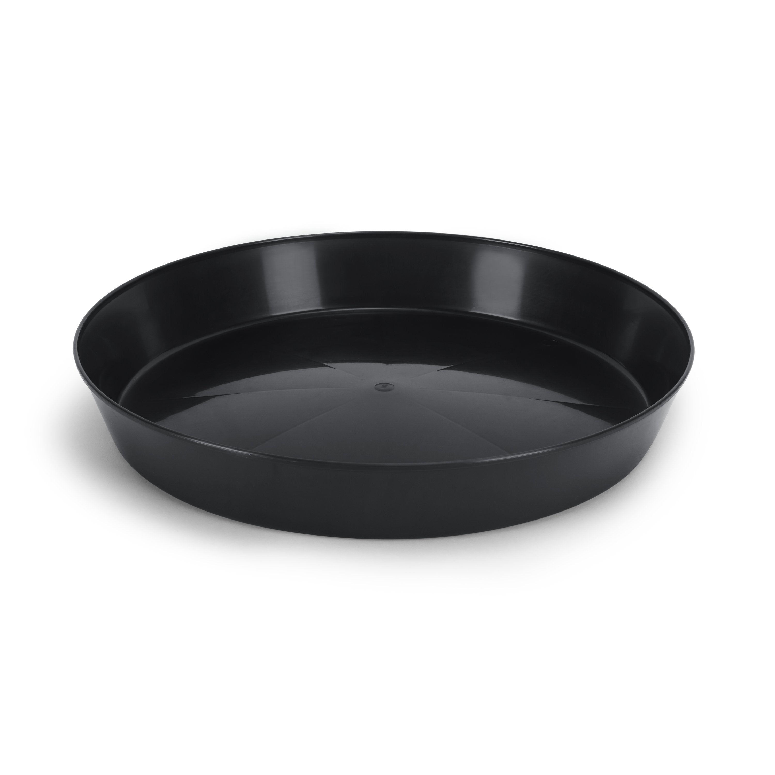Austin Planter Saucers, Black Tray and Drip Pan