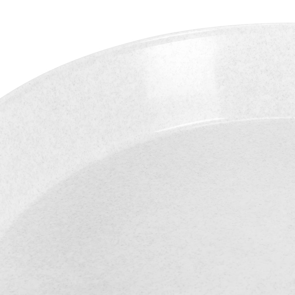 Austin Planter Saucers - White Granite Colored Tray and Drip pan.