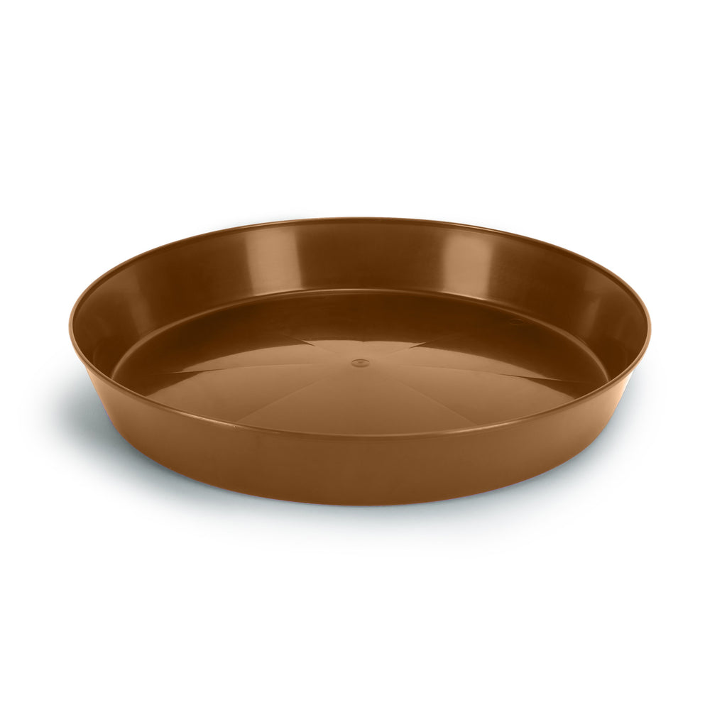 Austin Planter 10 Inch (8.3in Base) Single Plant Saucer - Hunter Green Colored Polypropylene Made in USA