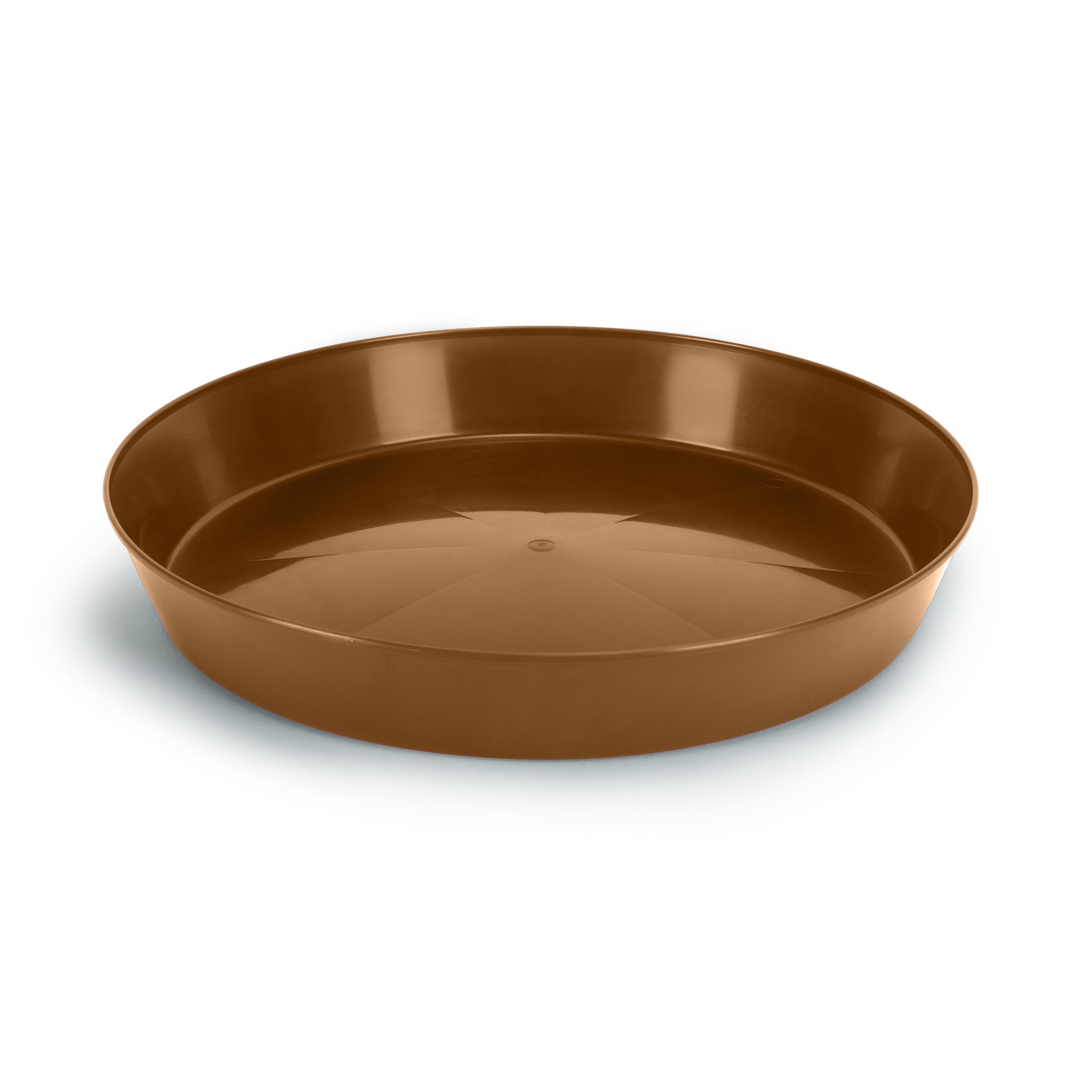 Austin Planter 10 Inch (8.3in Base) Single Plant Saucer - Hunter Green Colored Polypropylene Made in USA