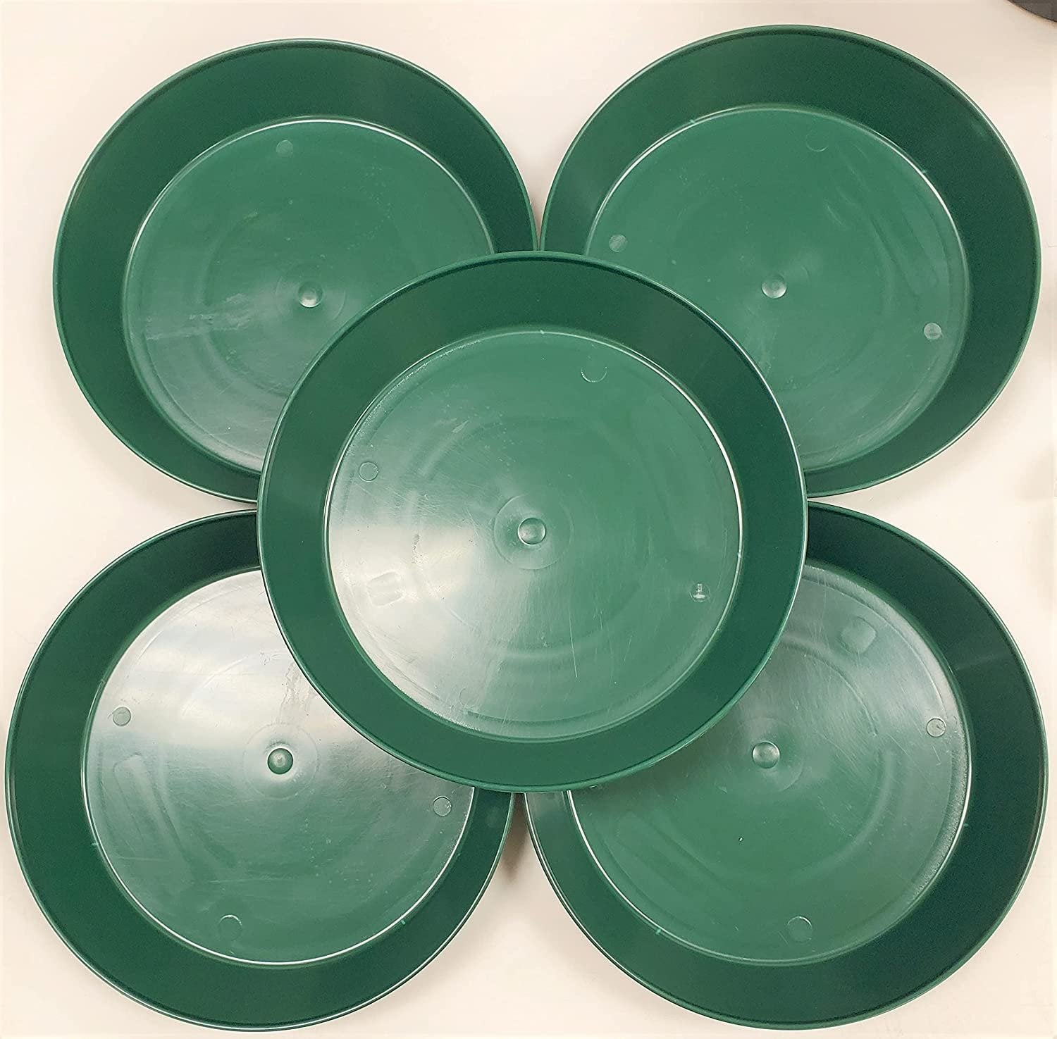 Austin Planter Saucers, Hunter Green Tray and Drip Pan,
