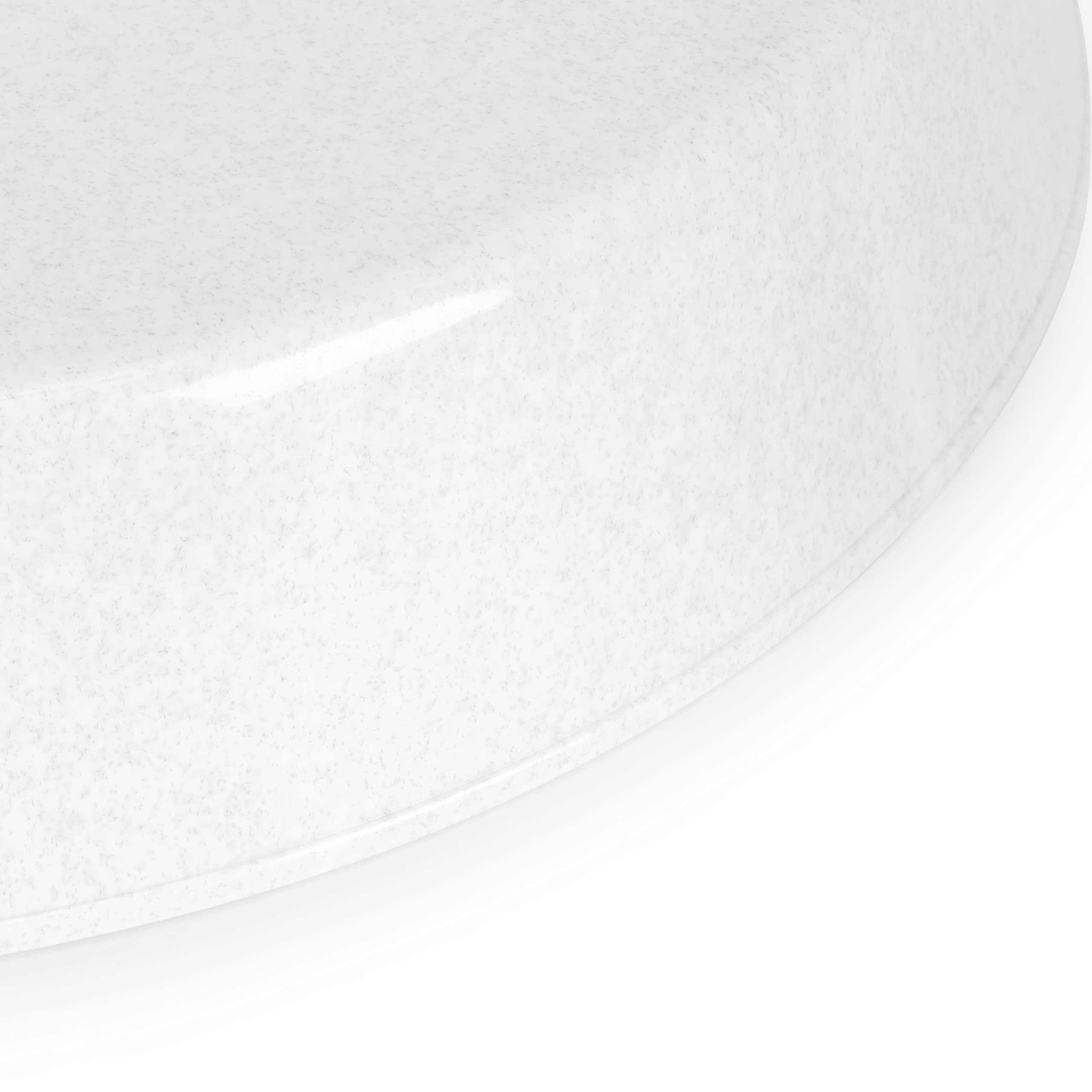 Austin Planter Saucers - White Granite Colored Tray and Drip pan.