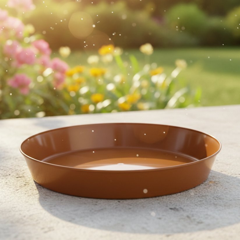 Austin Planter Saucer - Colored Polypropylene, Heavy Duty Indoor/Outdoor, Drip Pan Tray, Collects Excess Water, Made in USA