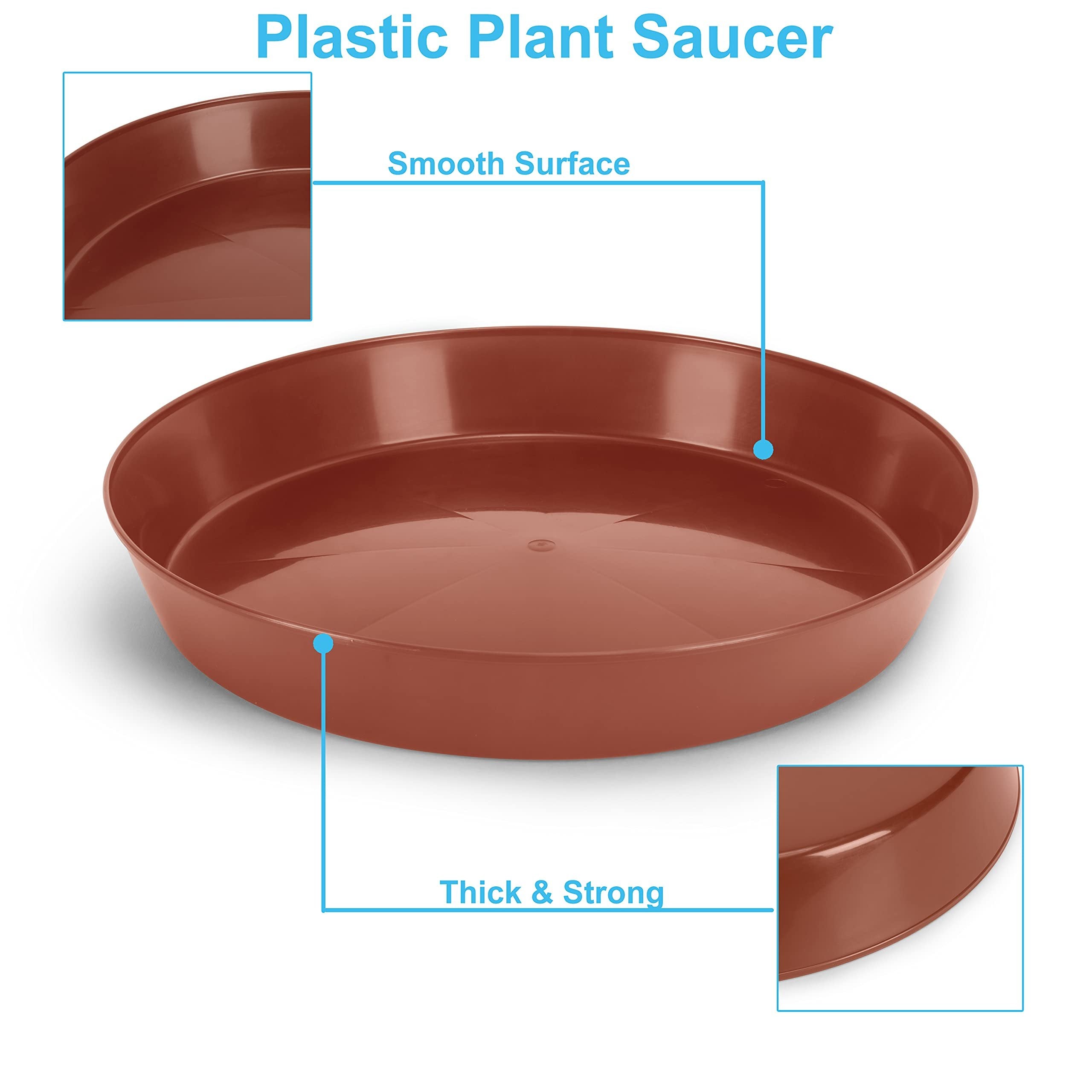 plastic planter saucers Austin Planter 18 in. Plant Saucer Colored Terra Cotta - Polypropylene - 16.3 in. Base