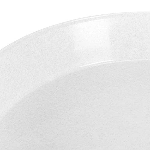 Austin Planter Saucers - White Granite Colored Tray and Drip pan.