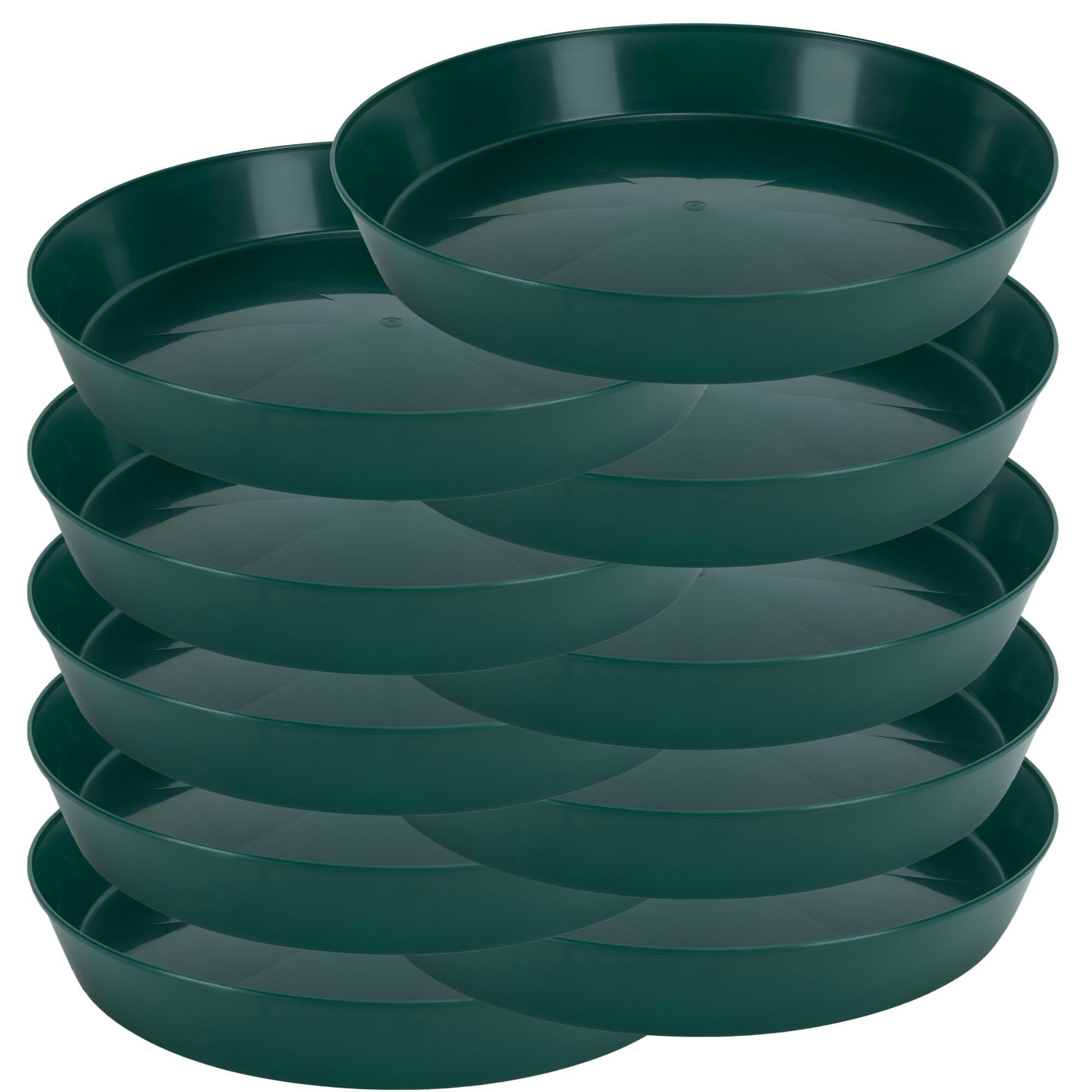 Austin Planter Saucers, Hunter Green Tray and Drip Pan,