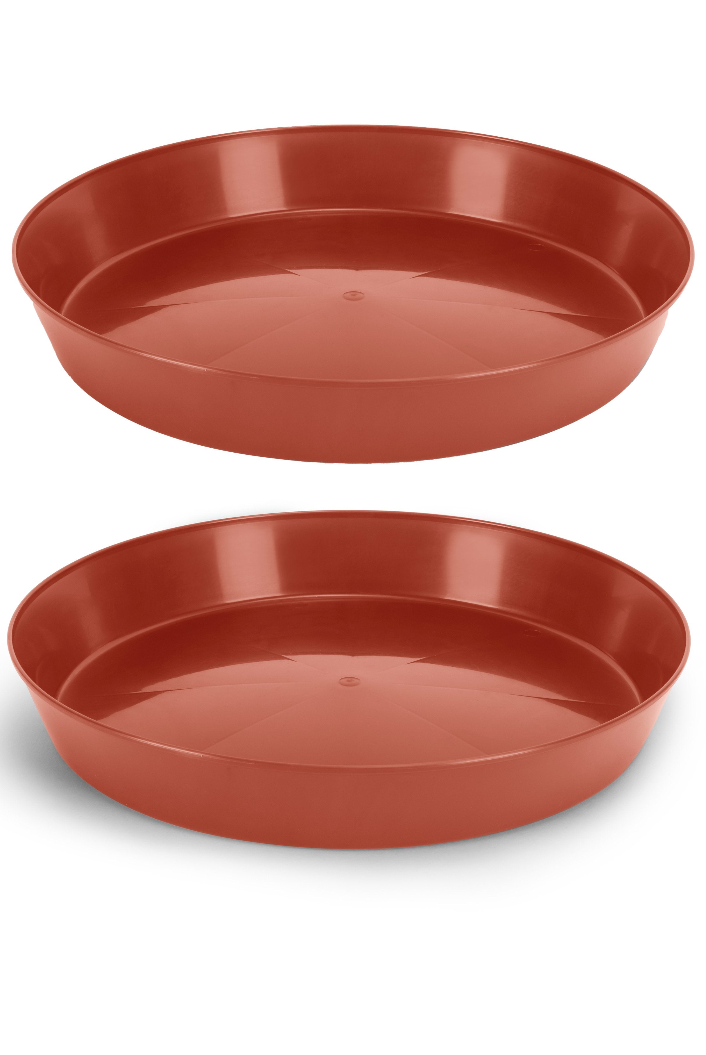 Austin Planter Saucers, Terra Cotta Colored Tray and Drip Pan