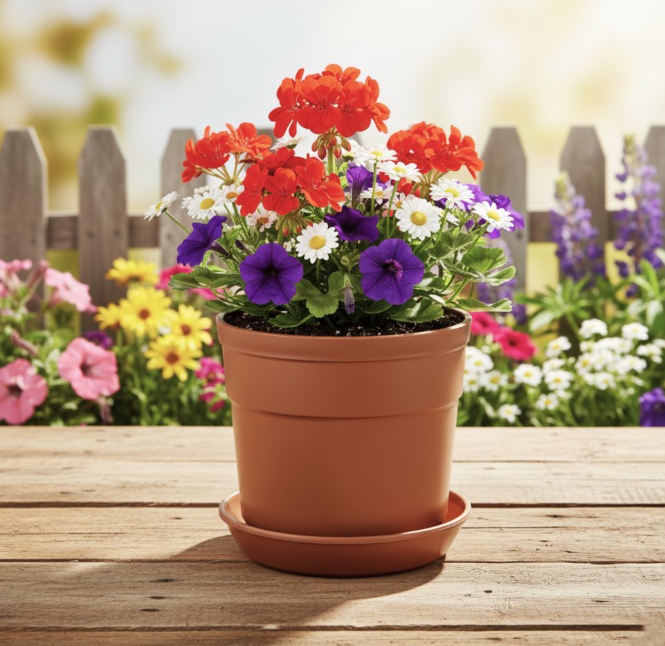 LAP 12 inch flower pot and saucer 5 pack