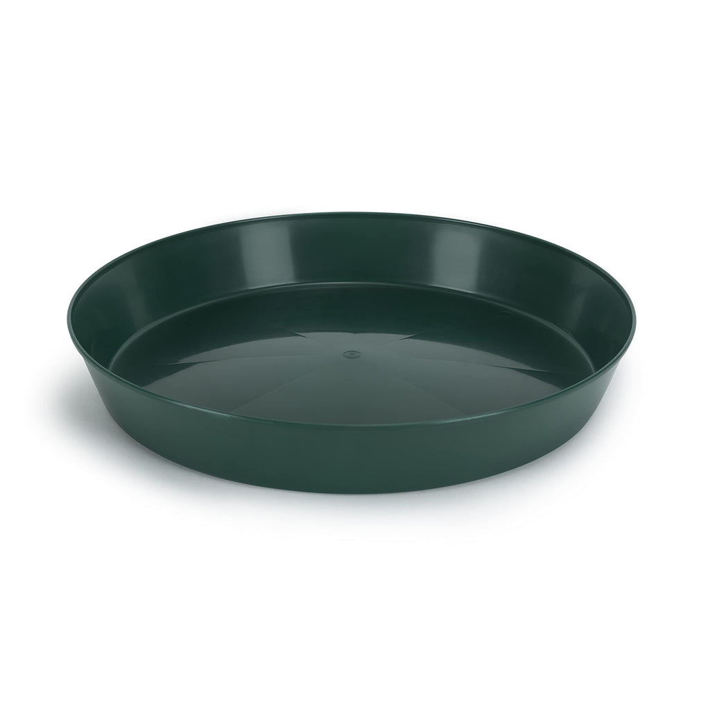 Austin Planter Saucers, Hunter Green Tray and Drip Pan,