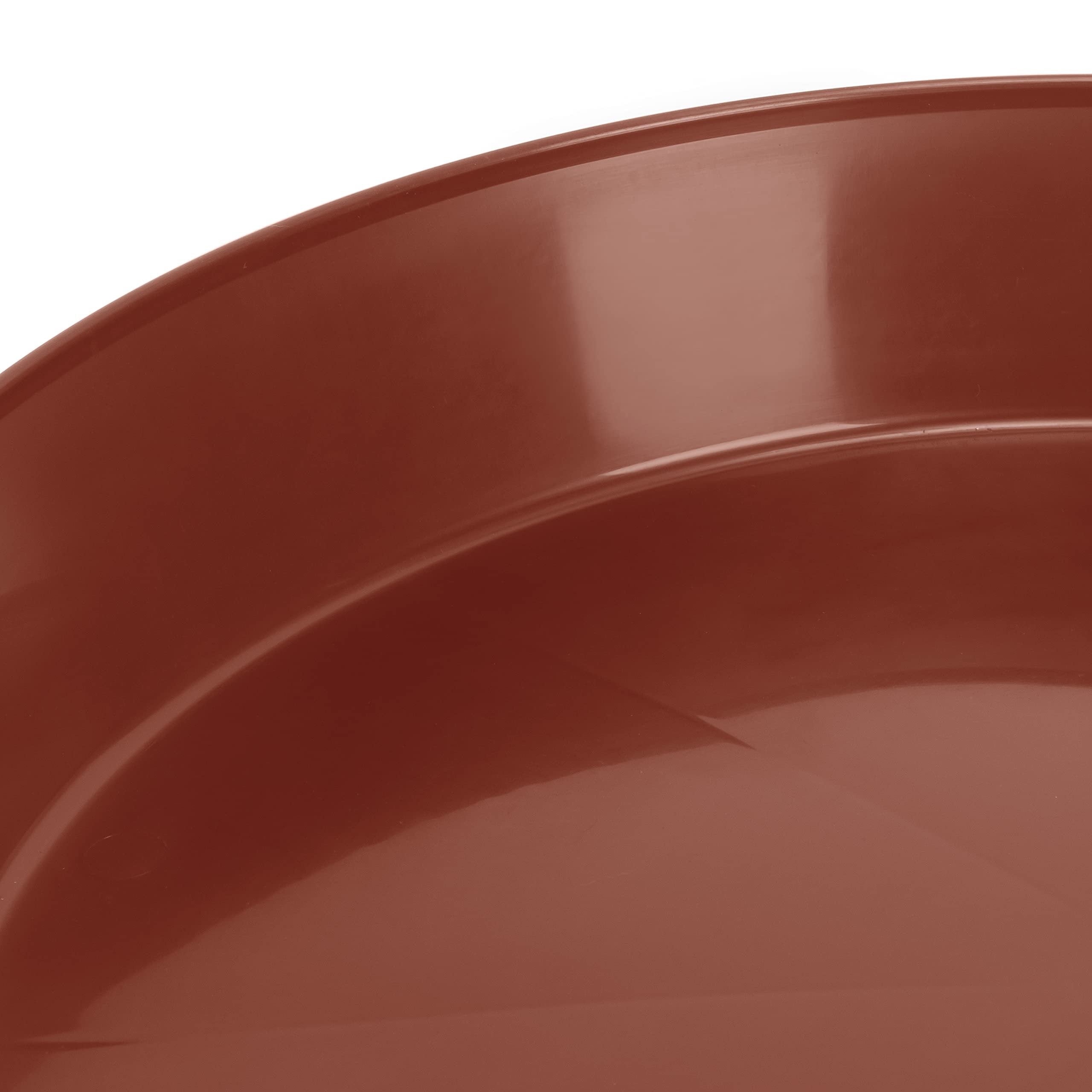 Austin Planter Saucers, Terra Cotta Colored Tray and Drip Pan