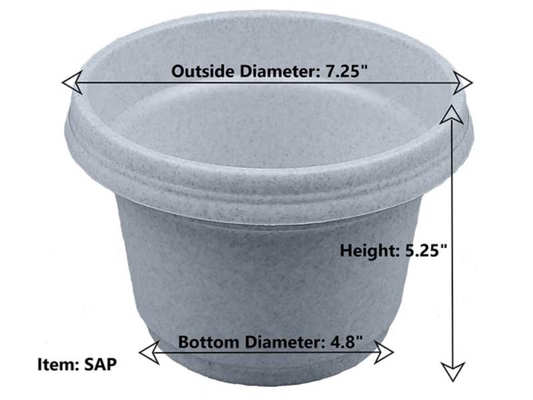 SAP (7.25") Dimensions