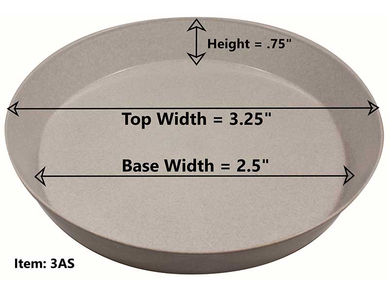 Case of 5 Austin Planter 10 inch Saucers Granite Polypropylene for indoor and outdoor plant use flower pot saucer Made in USA planter drainage saucer 