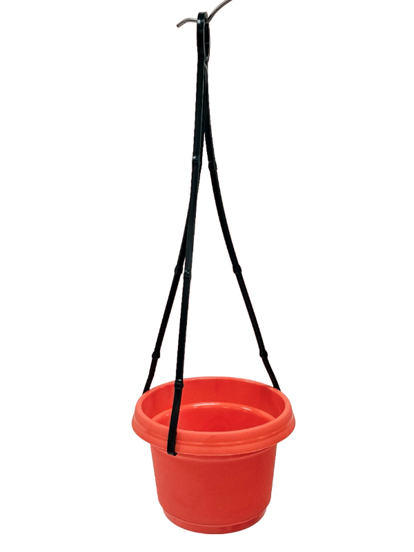 Hanging Planters in Fire Orange 5 Pack