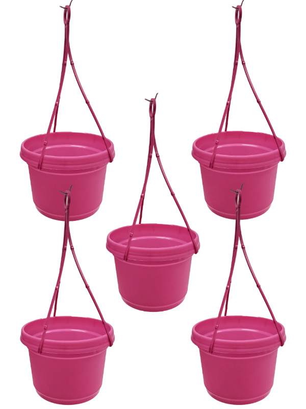 Pink Hanging Planters 5 Pack